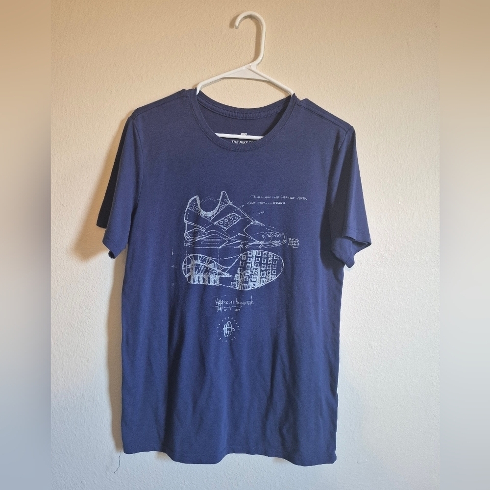 Vintage Nike Dark Blue Sneaker Graphic Tee